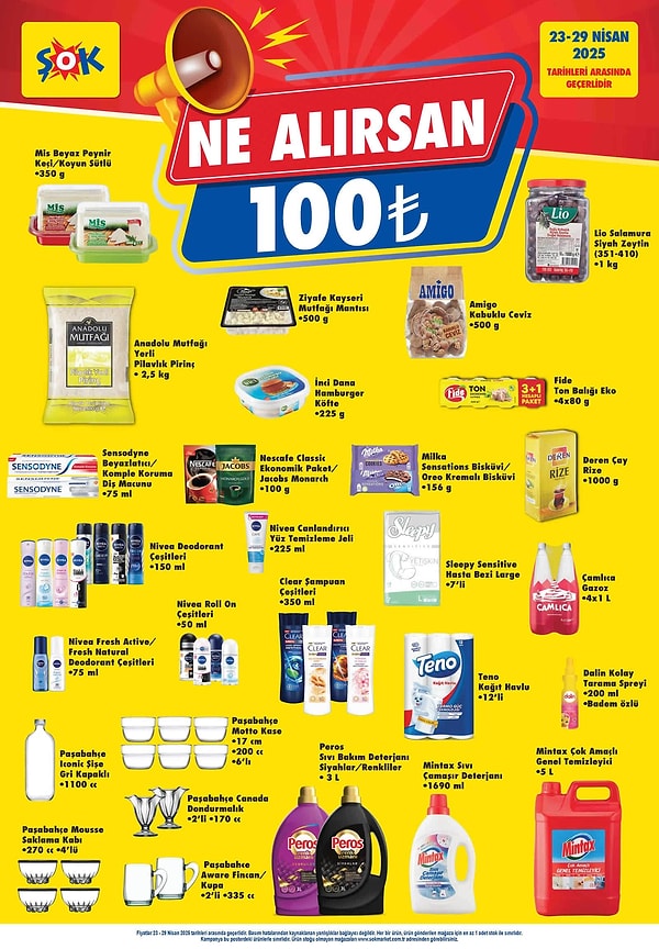 Ne alırsan 100 TL