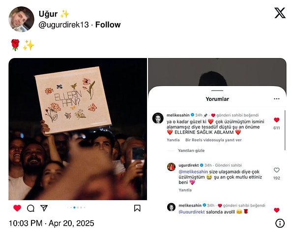 Melike Şahin'in yanıtı uzun süre konuşulmuştu.