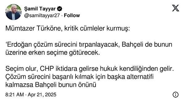 Şamil Tayyar’ın paylaşımı 👇