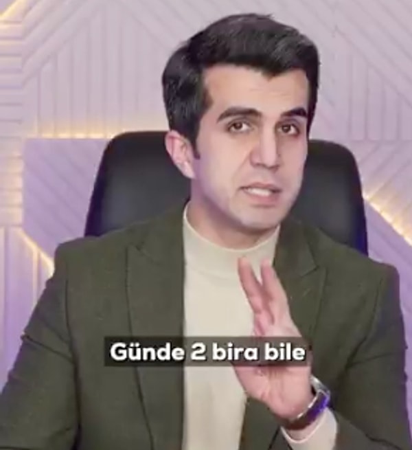 Keskin'e göre, günde yalnızca 2 bira içmek insan ömrünü ortalama 10 yıl kısaltabiliyor. Görseli