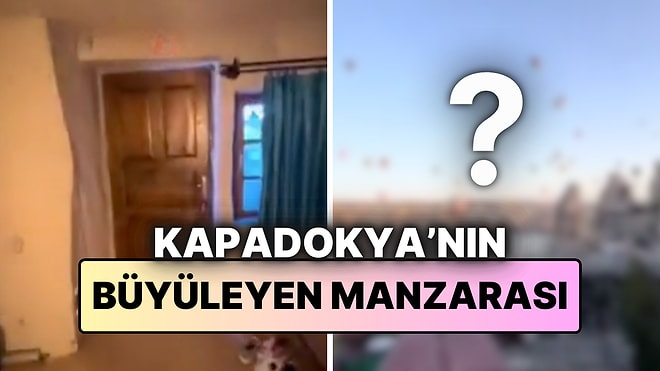 Kapadokya'ya Gelen Bir Turist, Sabah Karşılaştığı Büyüleyici Manzarayı Paylaştı