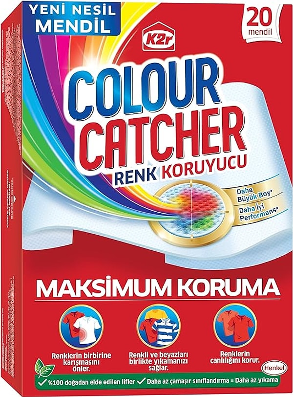 K2r Renk Koruyucu Mendil 20'li