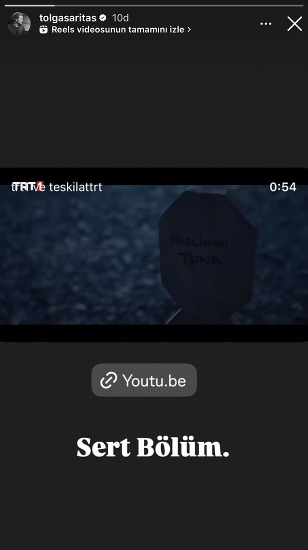 Bu zamana kadar Aybüke Pusat'la ilgili hiçbir söz etmeyen Tolga Sarıtaş dün akşam ilk kez bir paylaşım yaptı.