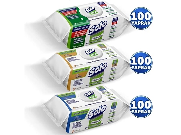 5. Zamanını verimli kullanmak isteyen annelerin tercihi Solo yüzey temizlik havluları.