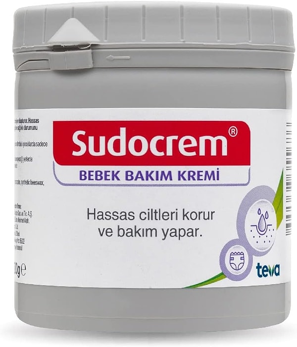 9. Pişik önleyici kremler arasında en sevileni Sudocrem...