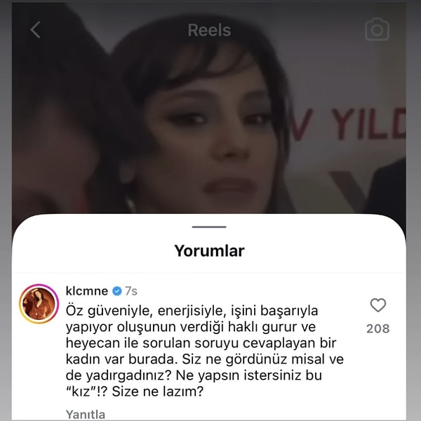 Mine Kılıç, Dilin Döğer'e destek çıkarken yorum yapanları fena eleştirdi.