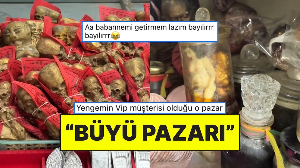 Türk Gezgin Tayland’da Gördüğü Büyü ve Tılsım Pazarını Paylaştı: “Aşk, Para, Hamilelik, İş…”