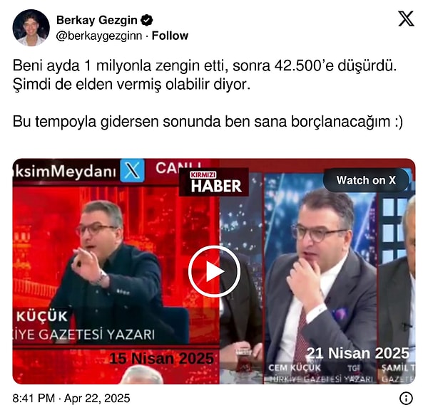Berkay Gezgin’in paylaşımı 👇 Görseli