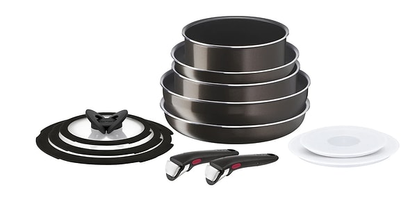 5. Hepsiburada Fırsatı: Tefal L15096 Ingenio Titanyum 2X XL Intense Büyük Tava ve Tencere Seti