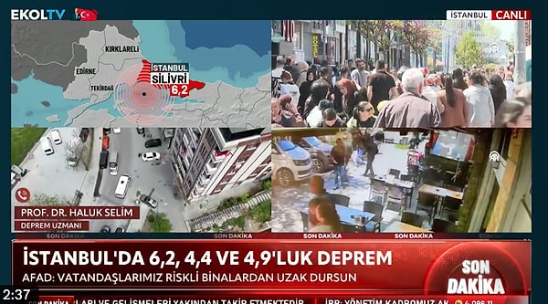 23 Nisan'da İstanbul’u sarsan 6,2 büyüklüğündeki depremin ardından uzmanlardan peş peşe açıklamalar geldi.