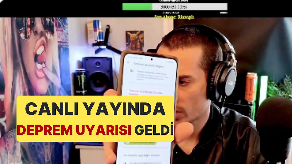 Canlı Yayında Telefonuna Depremden Önce Uyarı Bildirimi Geldi