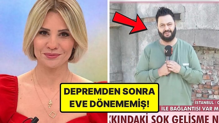 Depreme Yakalanmış! Esra Erol'daki Muhabir Caner, Canlı Yayına Ev Kıyafetleriyle Çıktı