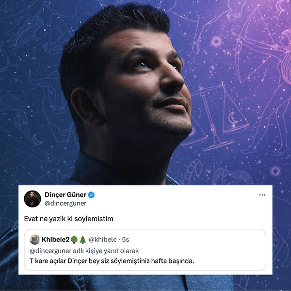 Popüler astrolog Dinçer Güner, 14 Nisan'da deprem olacağının haberini verdiğini belirtti.