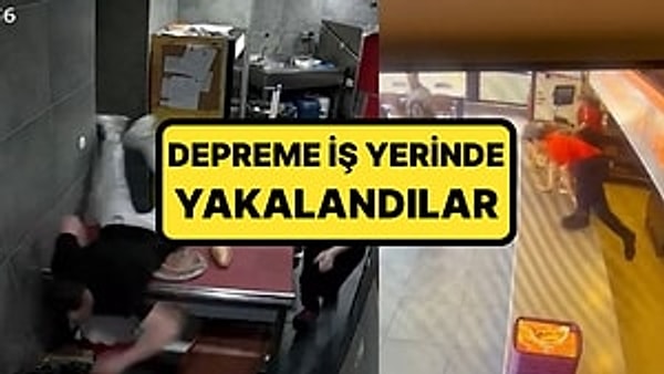 İstanbul'da saat 12.46'da meydana gelen 6,2 büyüklüğündeki depreme iş yerlerinde yakalananlar zor anlar yaşadı. Paniğe kapılan bir kişi tezgahın üstünden atlayarak iş yerinden çıktı.