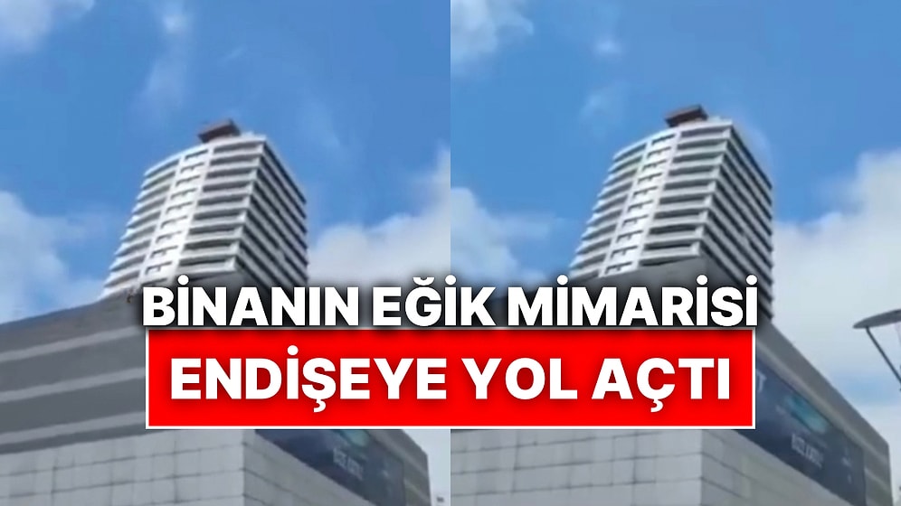 Bir Binanın Eğik Mimarisi Sebebiyle İstanbullu Kadın Bina Yıkılıyor Sandı