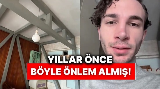 İstanbul’da Depreme Yakalanan Genç, Rizeli Dedesinin Yatak Odasına Yaptırdığı Deprem Korunağını Paylaştı