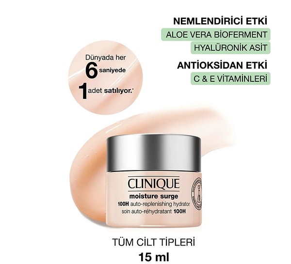 Clinique Moisture Surge™ 100 Saat Etkili Nemlendirici Yüz Kremi Görseli