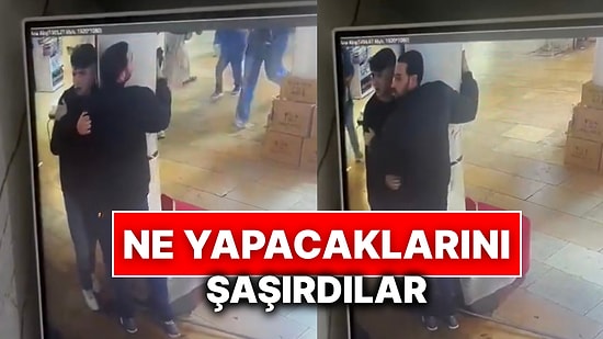 Deprem Sırasında Kapalıçarşı’da Olan İki Arkadaş Korku Anında Kolona Sarıldı