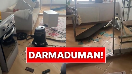 Büyükçekmece’de Yaşayan Kadın, Deprem Sonrası Evinin Geldiği Hali Paylaştı