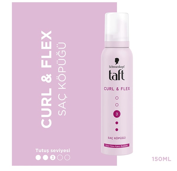 Taft Curl and Flex Köpük 150 ml