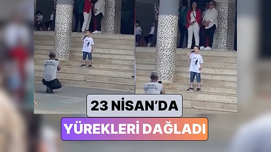 Adana'da Düzenlene 23 Nisan Töreninde Söylediği Şarkıyla Milletin Yüreğini Dağlayan Minik