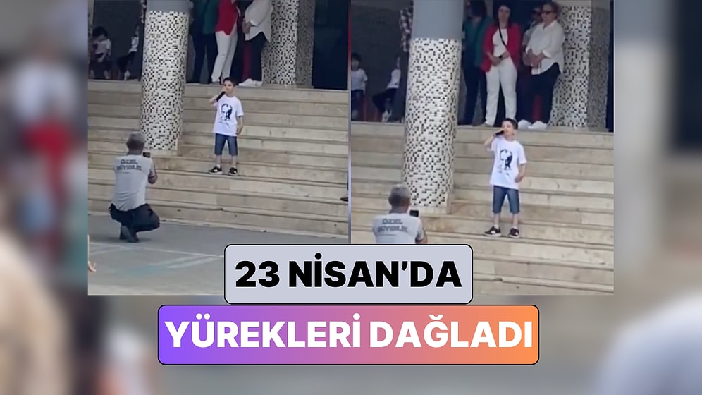 Adana'da Düzenlene 23 Nisan Töreninde Söylediği Şarkıyla Milletin Yüreğini Dağlayan Minik