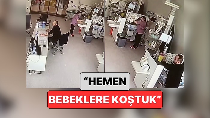 İstanbul'daki Depreme Hastanede Yakalanan İki Hemşire Yoğun Bakımdaki Bebeklerin Başından Ayrılmadı