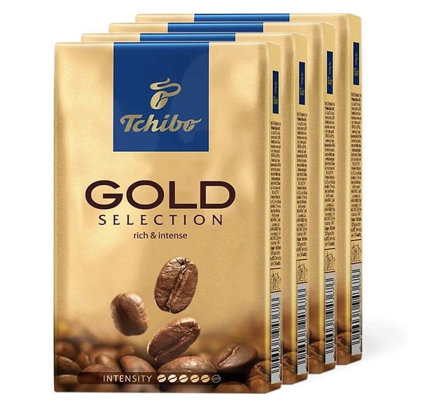 2. Amazon günün fırsatlarını gördünüz mü? Tchibo Gold Selection Öğütülmüş Filtre Kahve 4x250g Görseli