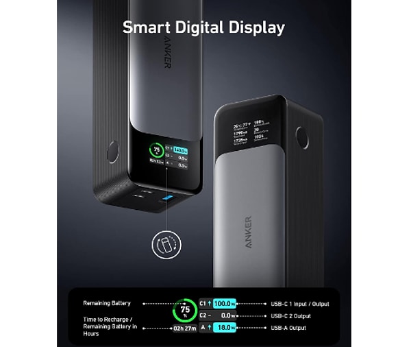 Anker 737 Powercore 24K Taşınabilir Şarj Cihazı