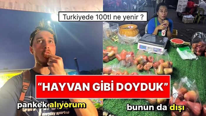 Bir Türk Gezgin Tayland Seyahatinde 100 TL’ye Neler Yenebileceğini Gösterdi