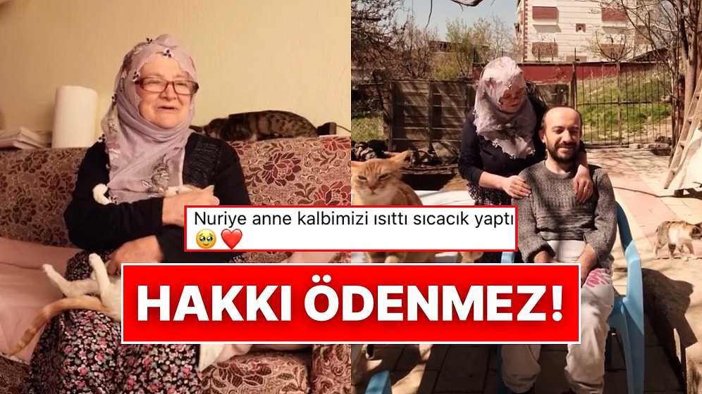 “Merhametin Ete Kemiğe Bürünmüş Hali”: Engelli Oğluyla ve Kedileriyle Yaşayan Nuriye Teyzenin Hikayesi