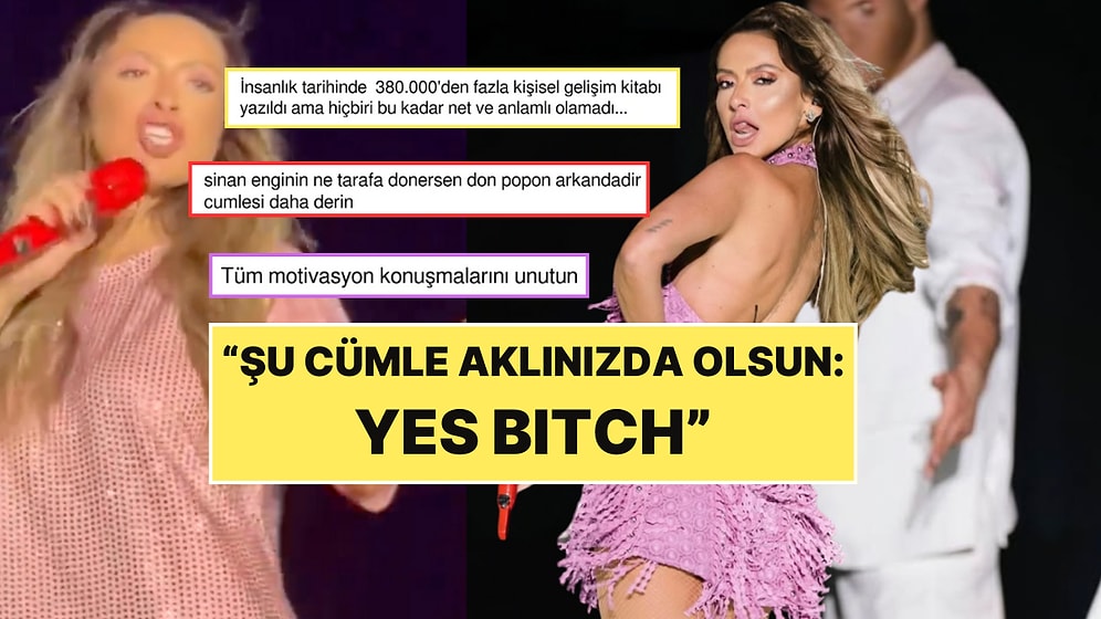 Hadise Motivasyon Vereyim Derken "Yes Bitch" Sözleriyle Dalga Konusu Oldu