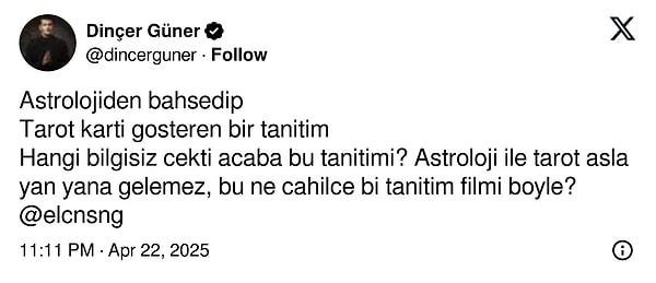 Astrolog Dinçer Güner'in tepkisine birlikte bakalım!