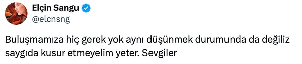 Sangu'nun son sözleri ise böyleydi: