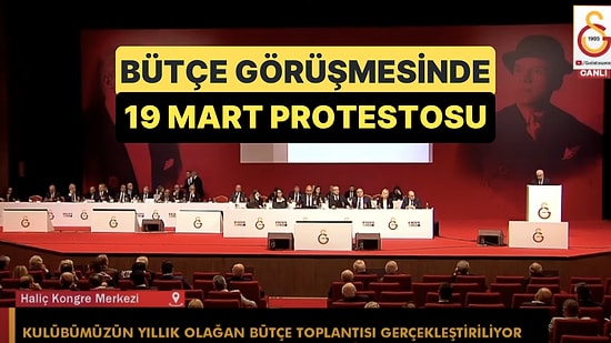 Galatasaray'ın Bütçe Görüşmesinde Ekrem İmamoğlu ve Tutuklu Öğrencilerden Bahsedildi