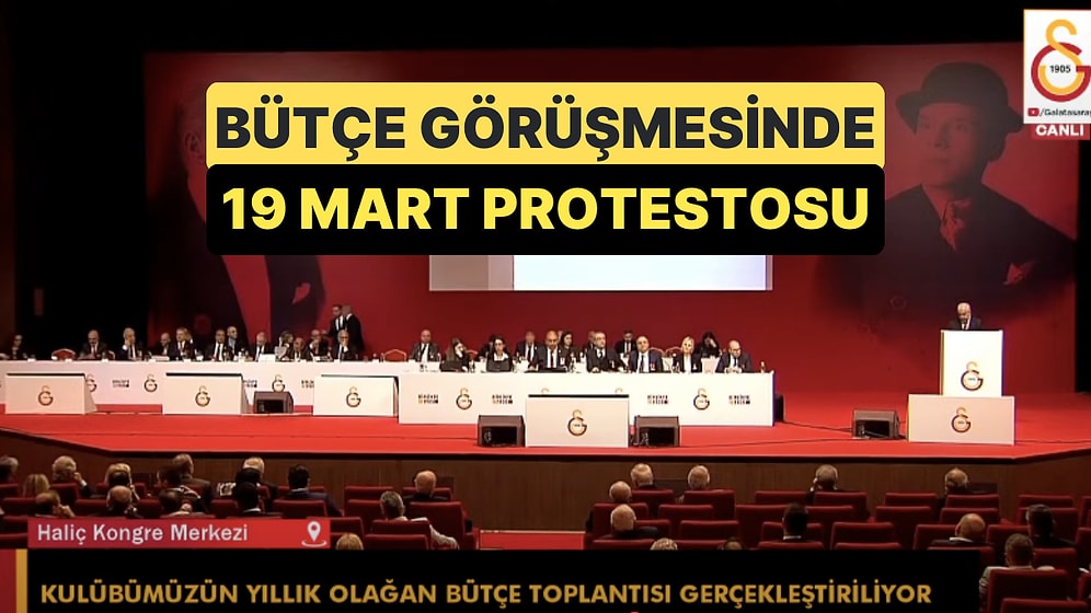 Galatasaray'ın Bütçe Görüşmesinde Ekrem İmamoğlu ve Tutuklu Öğrencilerden Bahsedildi