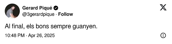 Pique de aynısını dedi 👇