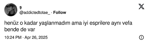 Sadece orta yaş değilmiş demek ki!