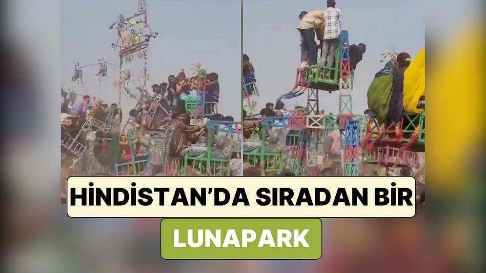 Hindistan'da Bir Lunaparkta Kaydedilen Görüntüler İzlerken Bile Yürekleri Ağızlara Getirdi