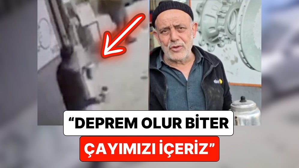 Deprem Anında Bir Vatandaş Çaydanlığını da Alarak Kaçtı: "Deprem Olur Biter, Çayımızı İçeriz"