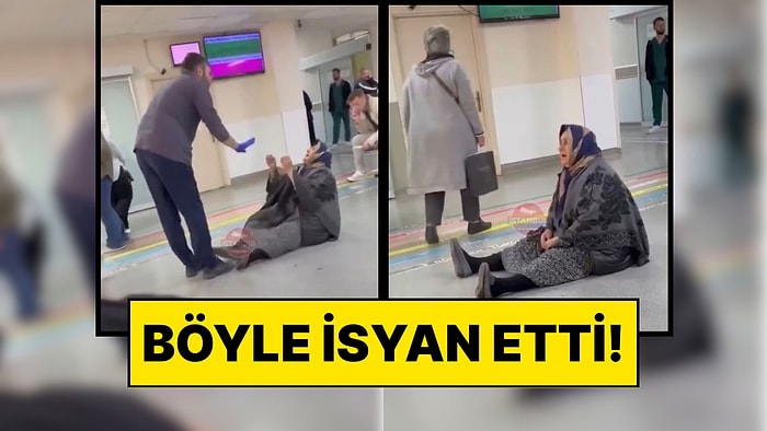 Zar Zor Hastaneye Gelen Yaşlı Kadın Bir Ay Sonraya Randevu Verilince Kendini Yere Atarak İsyan Etti