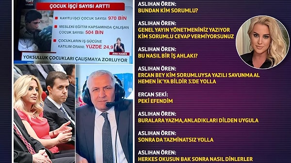 Aslıhan Ören sorumlunun bulunarak tazminatsız kovulmasını istedi.