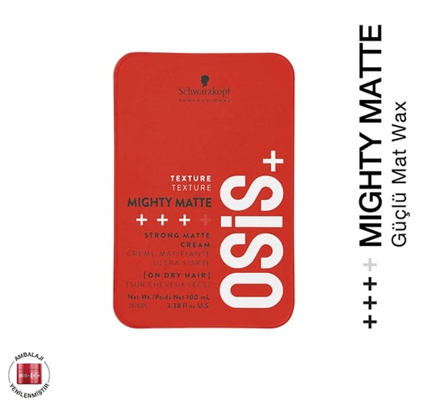 Osis Mighty Matte Güçlü Tutucu Mat Wax 85ml
