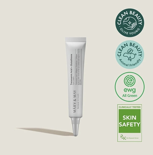 Mary & May Tranexamic Acid+Glutathion Koyu Halka Karşıtı Aydınlatıcı Göz Çevresi Kremi