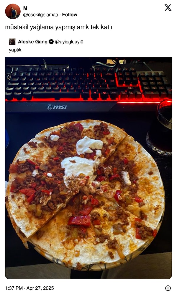 Kaçak kat var sanki arada.