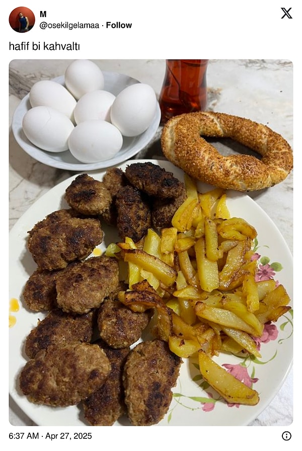Hafif bi kahvaltıyla güne başlayalım.
