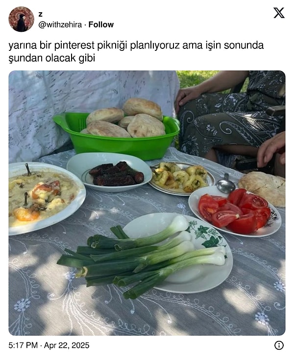 Piknik sezonunu açtıysak;