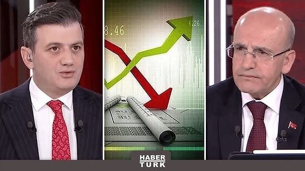 Hazine ve Maliye Bakanı Mehmet Şimşek, Bloomberg HT ve Habertürk ortak yayınına konuk oldu.