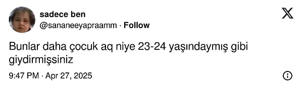 Kimileri genç ismin tarzını eleştirirken: