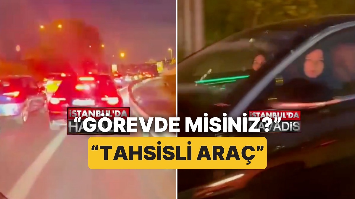 İstanbul&apos;da Motokuryeyle Tartışmaya Giren Lüks Çakarlı Aracın Kime Ait Olduğu Ortaya Çıktı